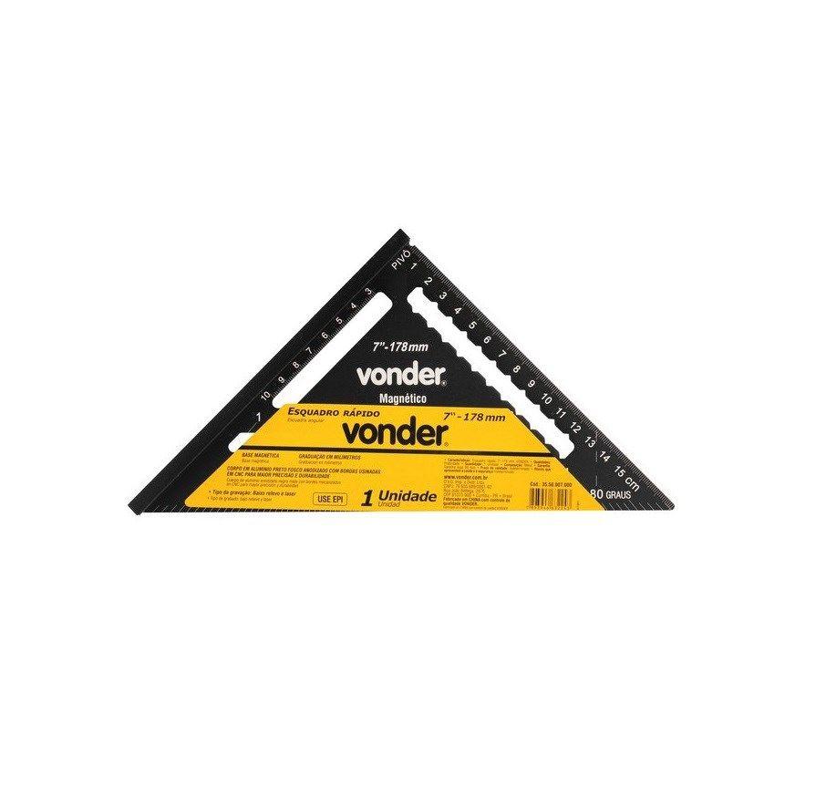 Esquadro Rápido 7 Polegadas Vonder