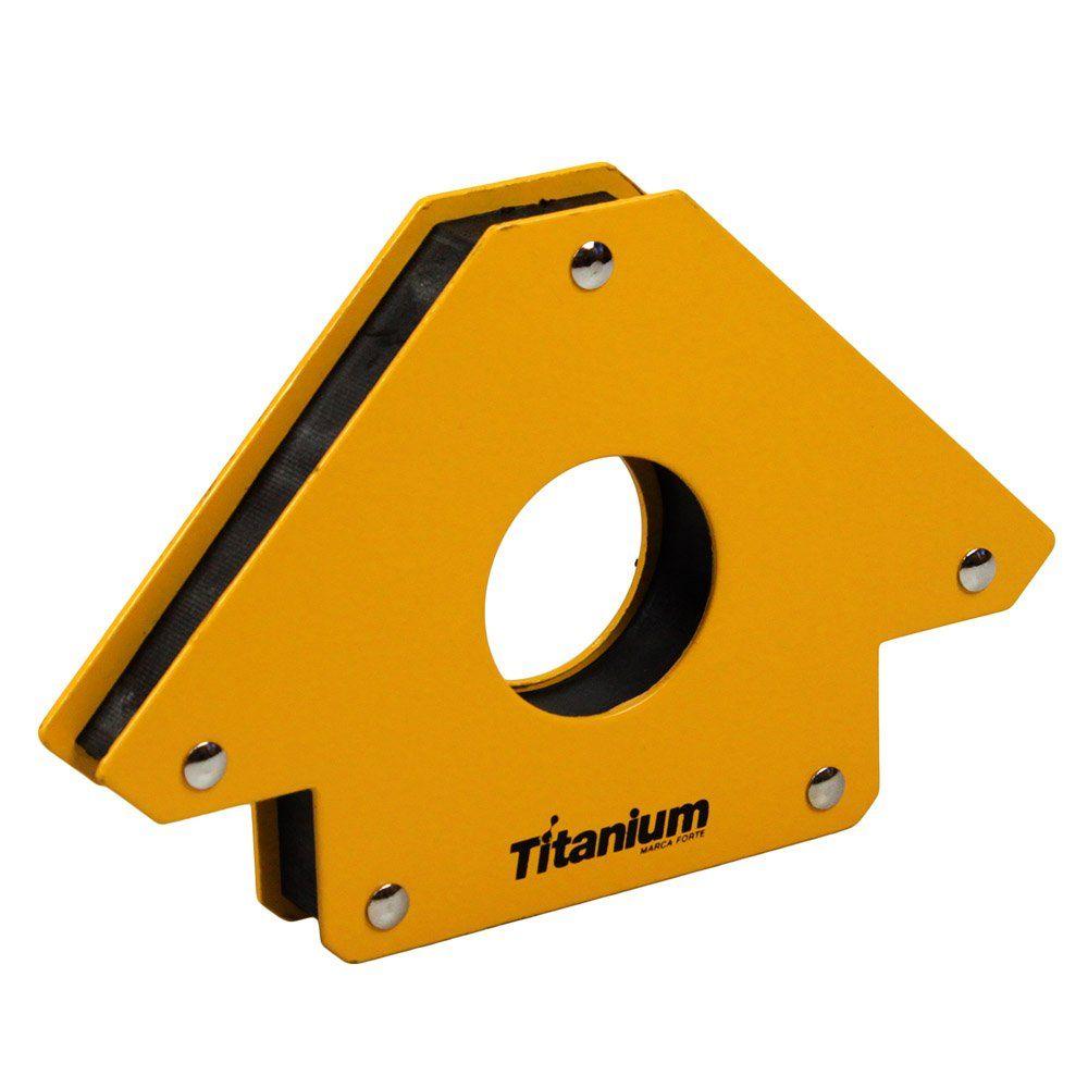 Esquadro Magnético X6 35 Kg Para Solda Titanium