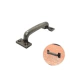 Puxador Alça Prata Envelhecido 10 Cm