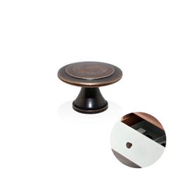 Puxador Ponto Bronze Envelhecido 30 Mm - Mk