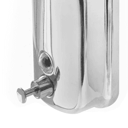 Imagem 3 do Saboneteira Ou Dispenser Para Álcool Gel de Sobrepor Inox Cromado 500 Ml