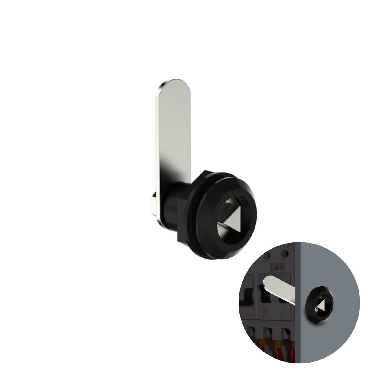 Fecho Triângulo Lingueta de 45 Mm Reto Preto