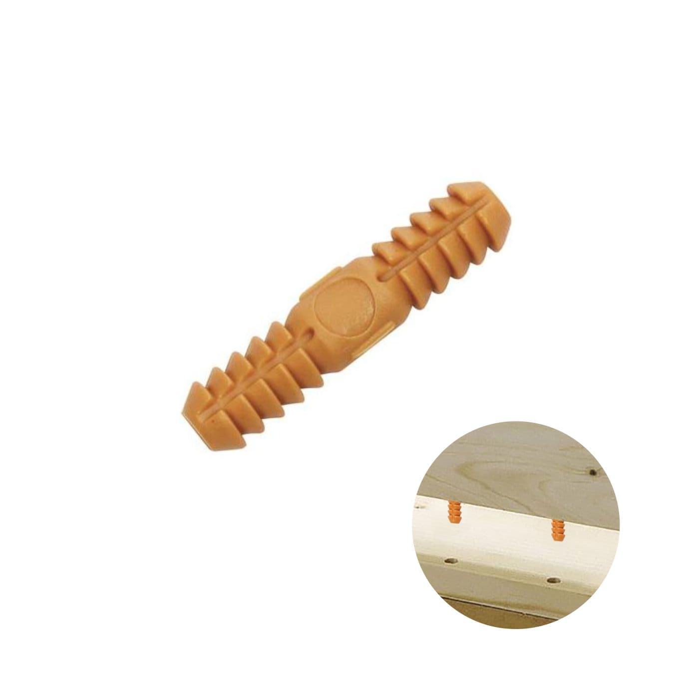 Cavilha 6.5 X 30 Mm Plástica Escamada 100 Peças