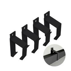 Suporte Para Trilho Porta de Correr Preto