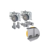 Kit Sistema Para Porta de Correr Ro62 Com Guia 4002 Comum Rometal