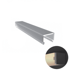 Perfil Difusor Led Df-003 Rometal 3000mm Alto