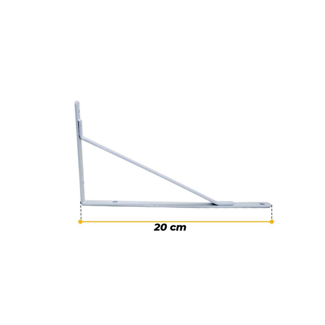 Suporte Mão Francesa Reforçada 20 Cm Branca