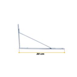 Imagem 4 do Suporte Mão Francesa Reforçada 20 Cm Branca