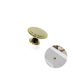 Puxador Ponto Redondo 30mm Dourado Brilhante