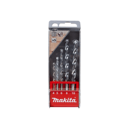 Kit Jogo de Brocas de Furadeira Para Concreto Com 5 Brocas D-41040 Makita
