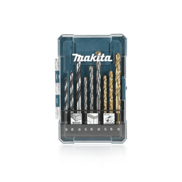 Kit Jogo de Brocas Para Metal Concreto E Madeira Com 9 Brocas D-71962 Makita