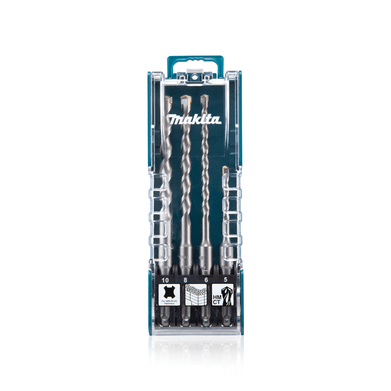 Kit Jogo de Brocas de Martelete Sds Plus Para Concreto Com 4 Brocas D-74136 Makita