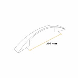 Imagem 4 do Puxador Para Portas E Gavetas Arco 224 Mm Zamac