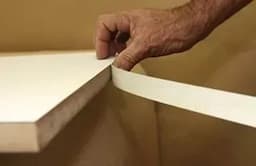 Imagem 3 do Fita de Pvc Borda Branco Diamante 22mm Rolo de 50 Mts