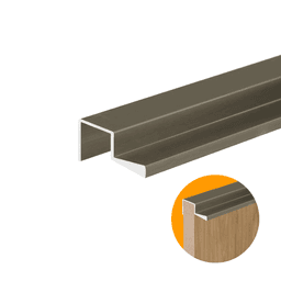 Perfil Puxador Chapéu Em Bronze Para Mdf de 18 Mm 4057 Dmt