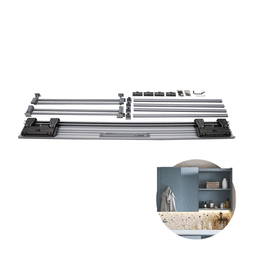 Kit Sistema Oculto Coplanar 1750 A 2350 Mm Para Balcões E Aéreos C810 Rometal