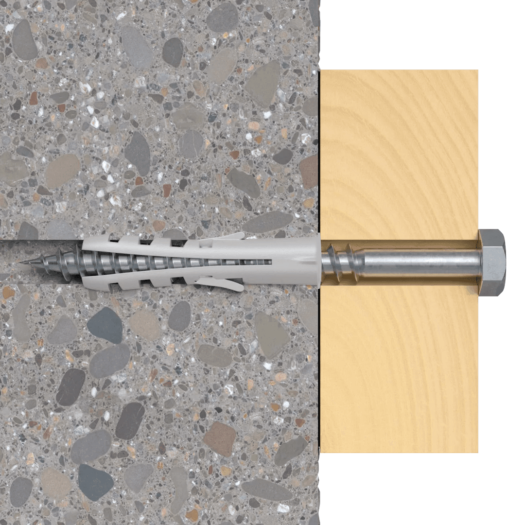 Bucha Nylon 10 Mm Com Aba 250 Peças