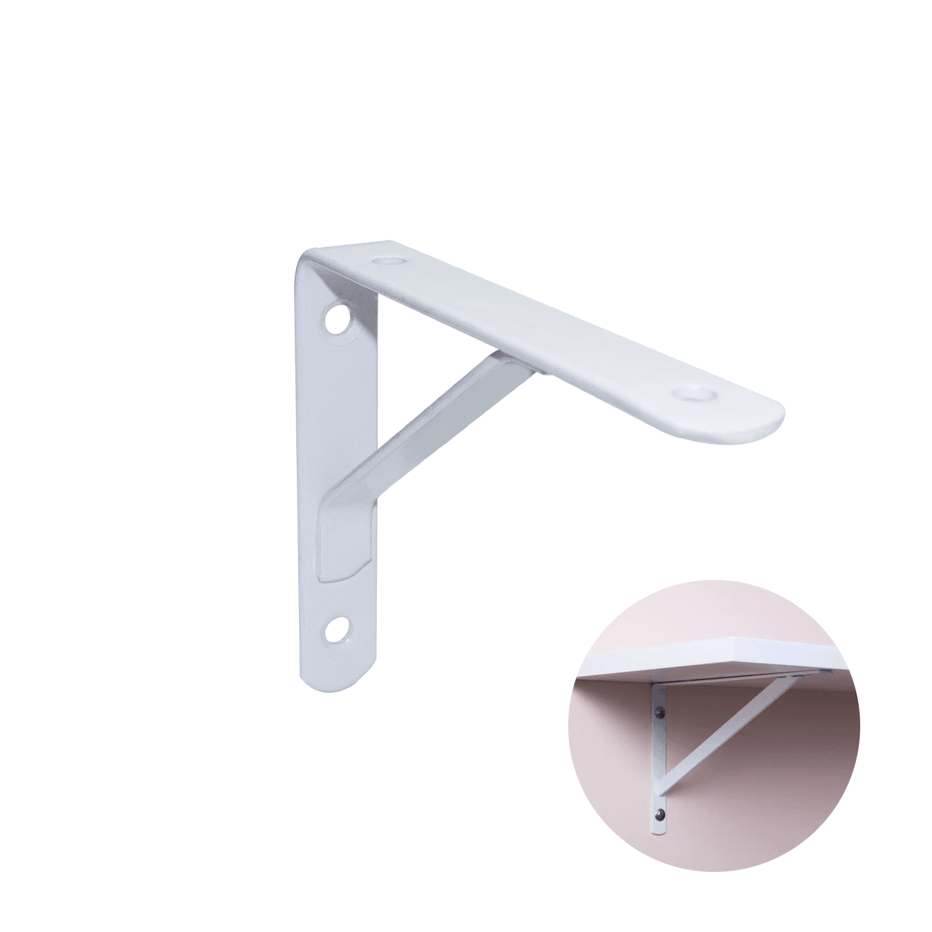 Suporte Mão Francesa Reforcada Branca 15cm