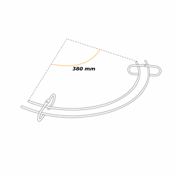 Imagem 4 do Porta Taça Meia Lua Aço Cromado