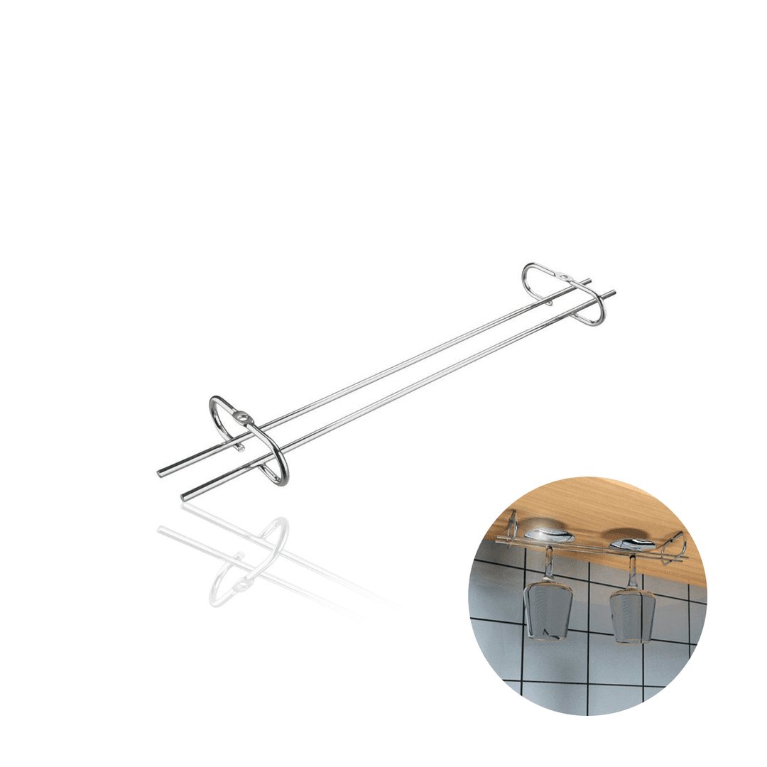 Porta Taça Reto 420 Mm Aço Cromado