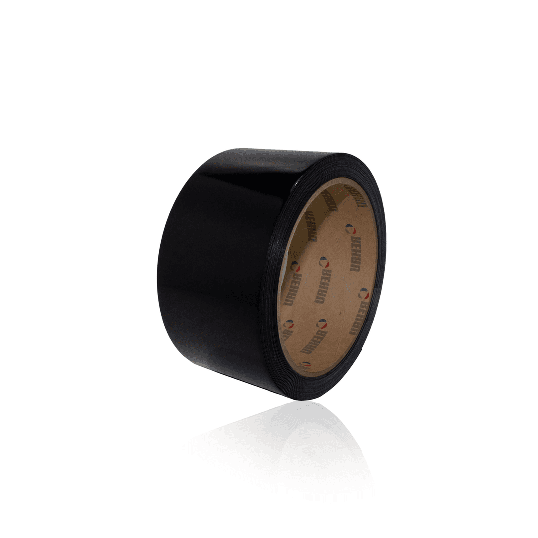 Fita Pvc Para Borda Preto Liso 65mm Rolo de 50 Mts