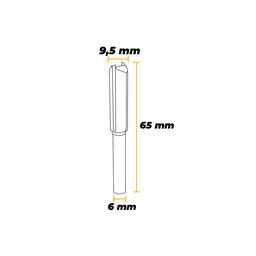 Imagem 3 do Fresa Tupia Manual Haste 6mm Corte 3/8" Vídea