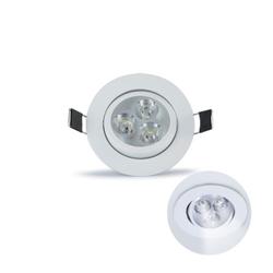 Luminária de Led Redonda Branco Frio 3w