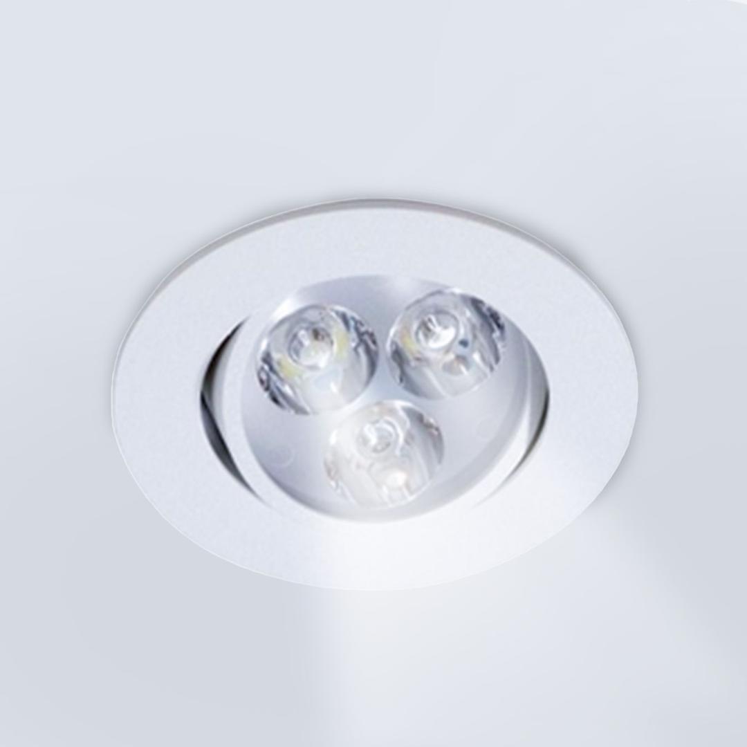 Luminária de Led Redonda Branco Frio 3w