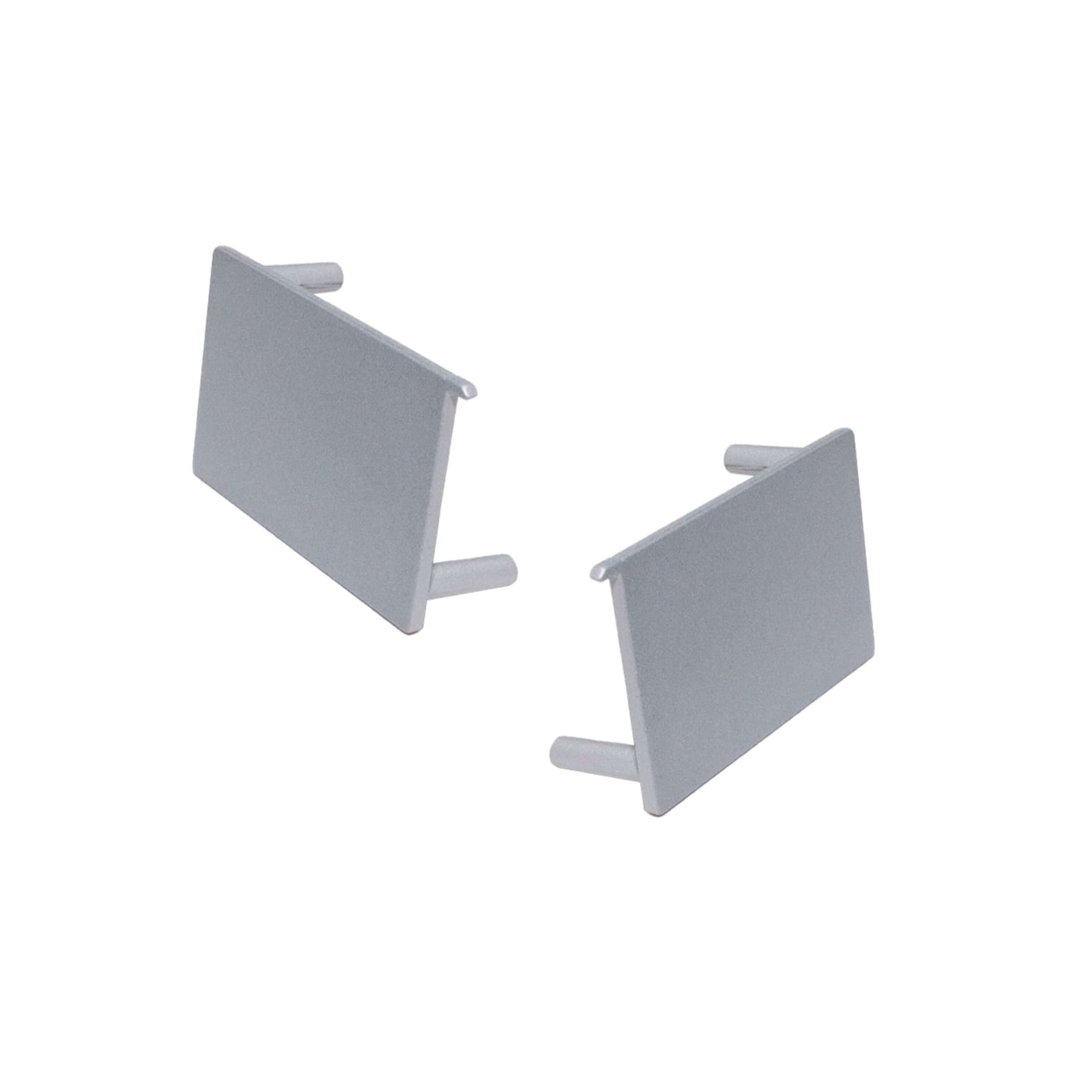 Ponteira Para Puxador Lisa Anodizado de 18 Mm Pe175 Rometal