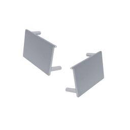 Ponteira Para Puxador Lisa Anodizado de 18 Mm Pe175 Rometal