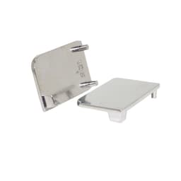 Ponteira Para Puxador Capa Em Cromado de 18mm Alumibras