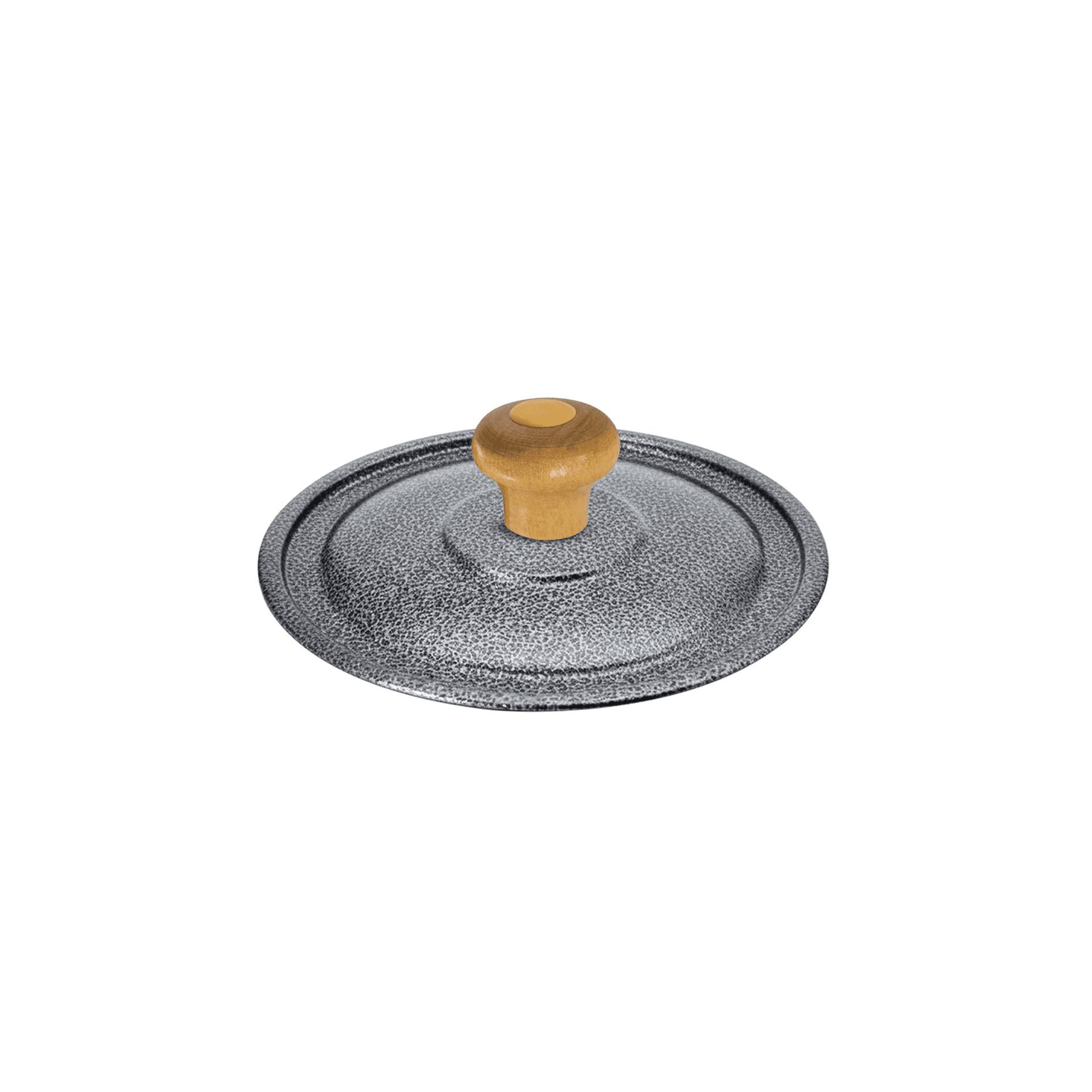 Tampa Craqueada 13,5 Cm Com Pomel de Madeira