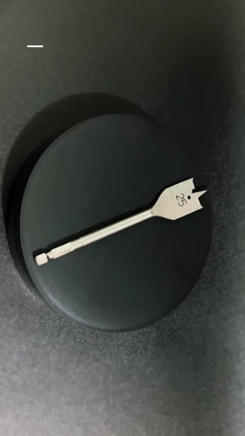 Broca Chata de 25 Mm Em Aço Resistente Com Haste Sextavada Para Madeira Mtx