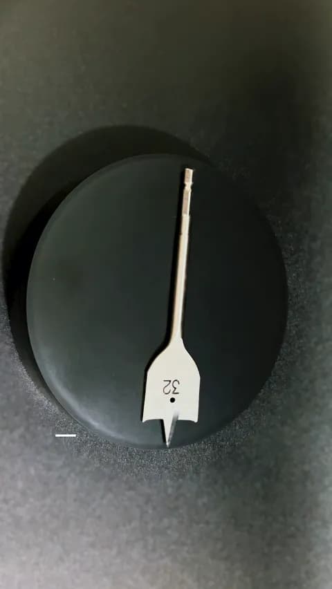 Broca Chata de 32 Mm Em Aço Resistente Com Haste Sextavada Para Madeira Mtx