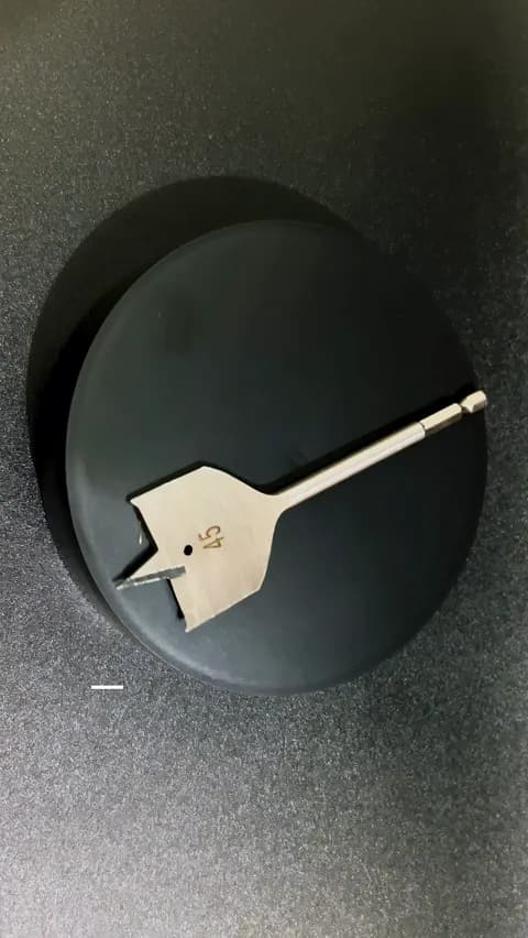 Broca Chata de 45 Mm Em Aço Resistente Com Haste Sextavada Para Madeira Mtx