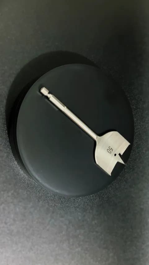 Imagem 5 do Broca Chata de 50 Mm Em Aço Resistente Com Haste Sextavada Para Madeira Mtx