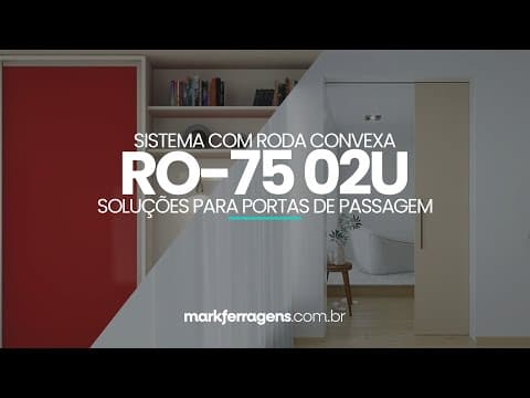 Imagem 4 do Kit Sistema Para Porta de Correr Com Chapa Superior Ro75 02u Rometal