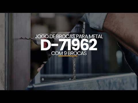 Imagem 4 do Kit Jogo de Brocas Para Metal Concreto E Madeira Com 9 Brocas D-71962 Makita