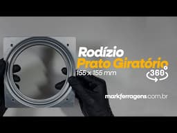 Imagem 1 do Rodizio Prato Giratório Em Aço 155 X 155 Mm