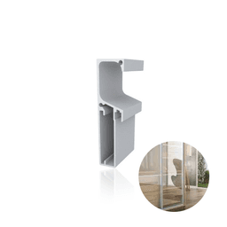 Perfil Puxador Montante Em Anodizado de 20 Mm Rm179 Rometal