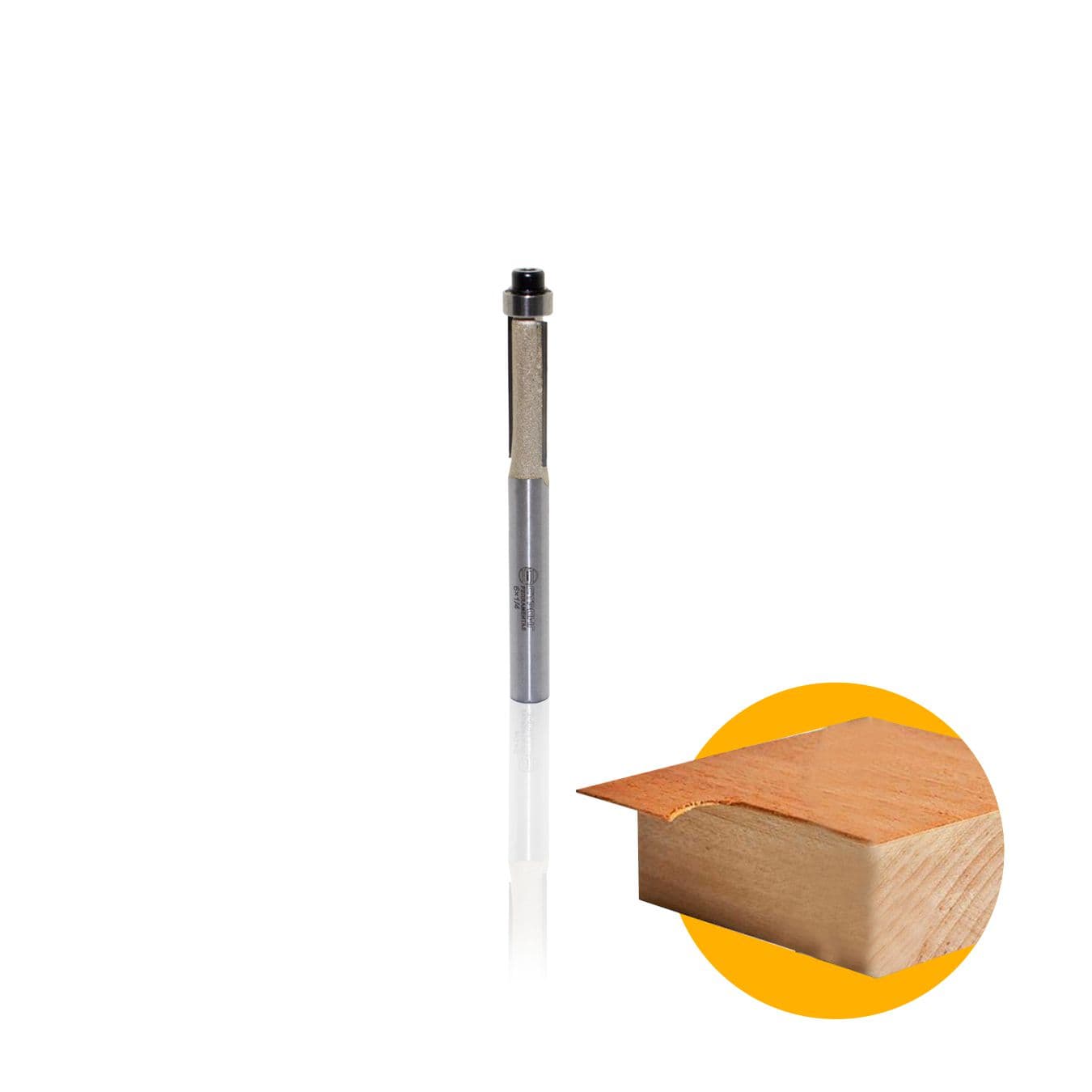 Fresa Tupia Manual Haste 6mm Corte 1/4 Com Rolamento