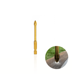 Broca de 4 Mm Em Aço Rápido Revestida de Titânio Com Haste Sextavada Para Vidro Ctc-01600475 Ctpohr