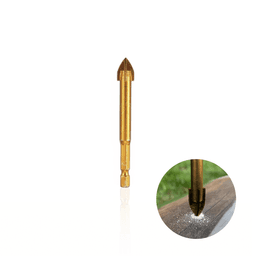Broca de 12 Mm Em Aço Rápido Revestida de Titânio Com Haste Sextavada Para Vidro Ctc-01612120 Ctpohr