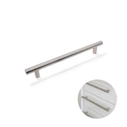 Puxador Haste Redondo Aço Inox 201 Polido 288 Mm / 45 Cm Para Gavetas Renna