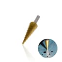 Broca Escalonada de 4 A 20 Mm Em Aço Rápido Revestida de Titânio Com Haste Triangular Para Chapa de Metal Ctm-50704020 Ctpohr