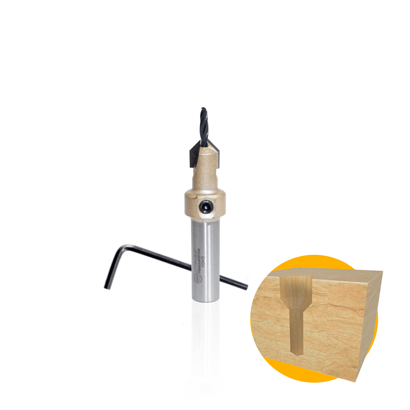 Escariador Broca 08 X 2,5 Mm Haste 8 Mm