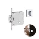 Fechadura Rolete Cromada Quadrada Para Porta de Banheiro Pivotante de 25 A 45 Mm 1025 Stam