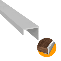 Perfil Testeria Em Inox Polido de Encaixe de 18 Mm Rm124 Rometal