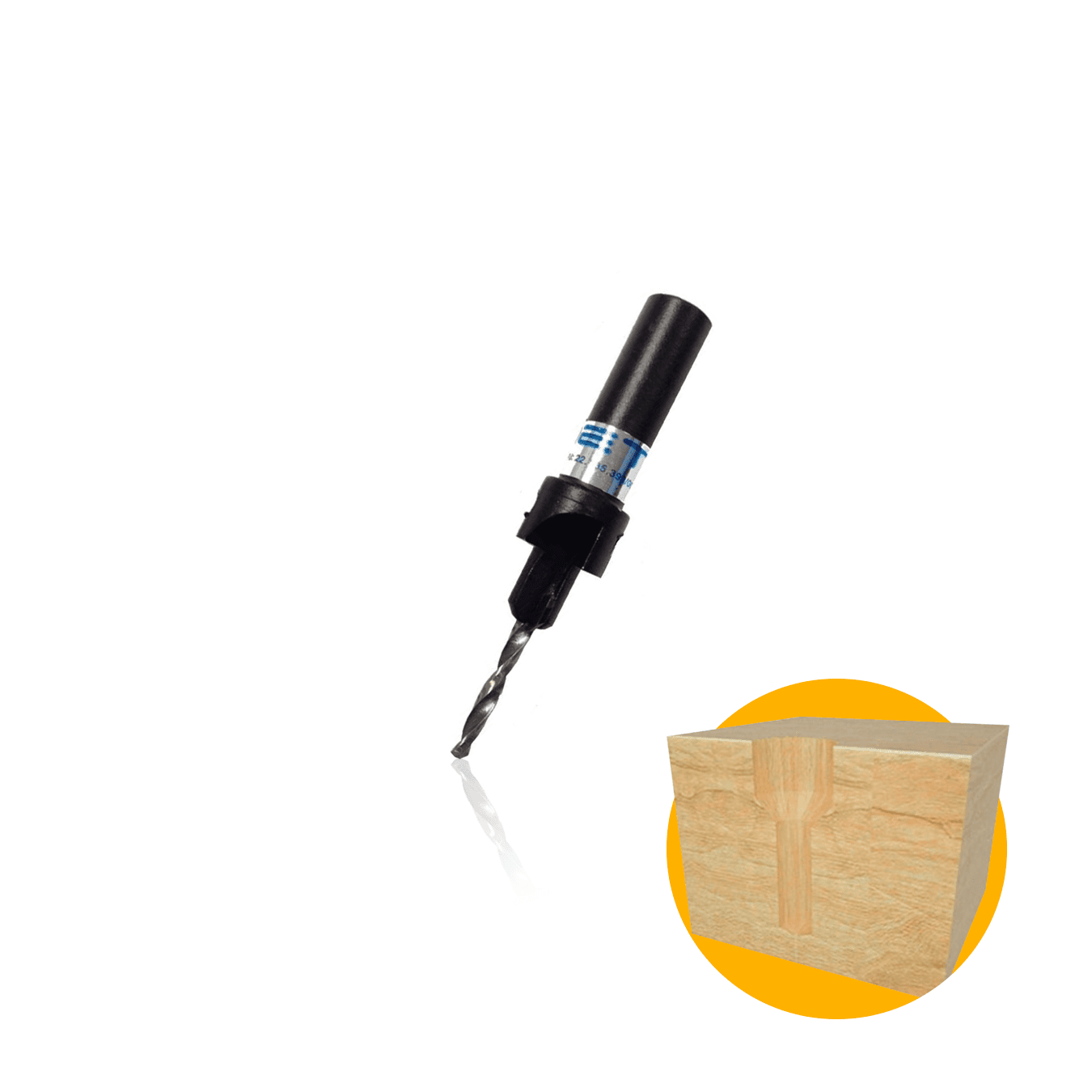 Escariador Broca Cônico 03 X 10 Mm Haste de 07 Mm