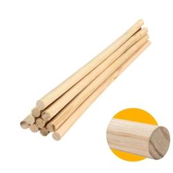 Vareta Lisa Redonda de Madeira Marfim 08 Mm X 1 Metro Mk